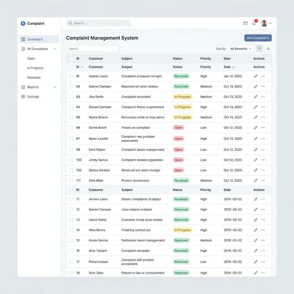Complaint Management System